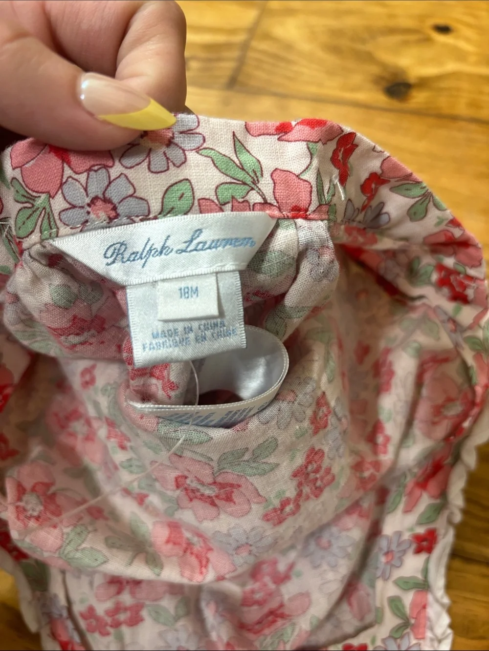 Ralph Lauren 18 Month Floral Romper w/Halter Top Tie